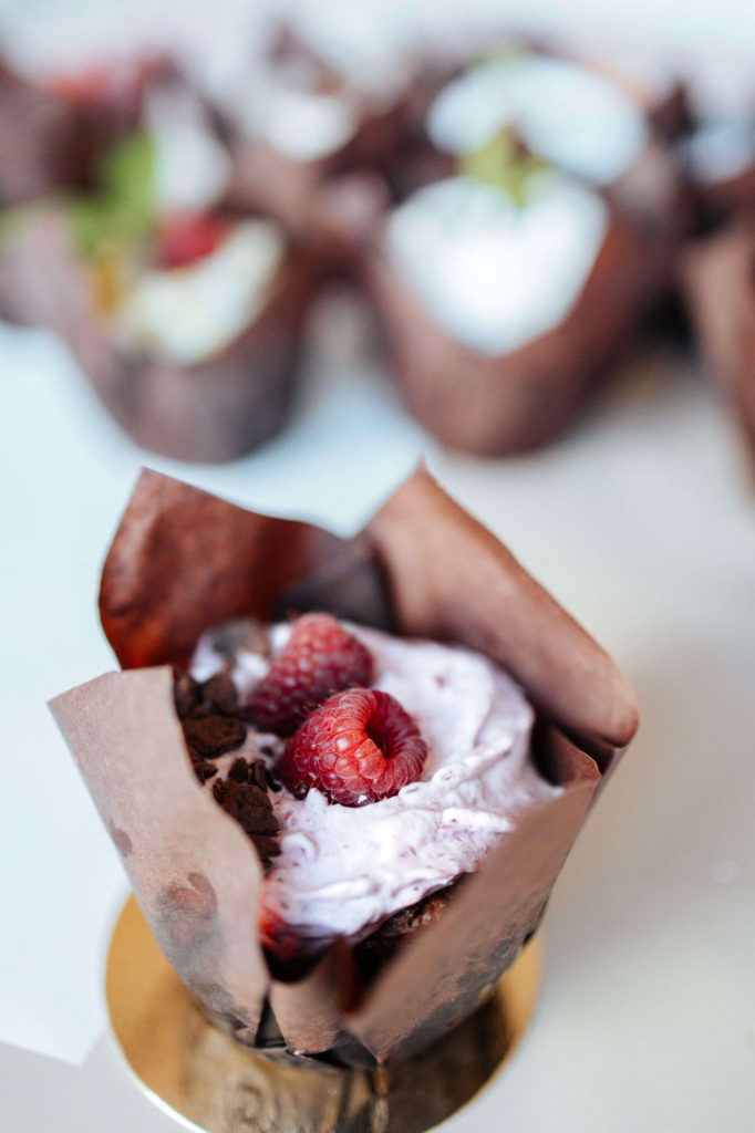 VEGAN_ CHOCOLATE MUFFINS WITH RASPBERRIES